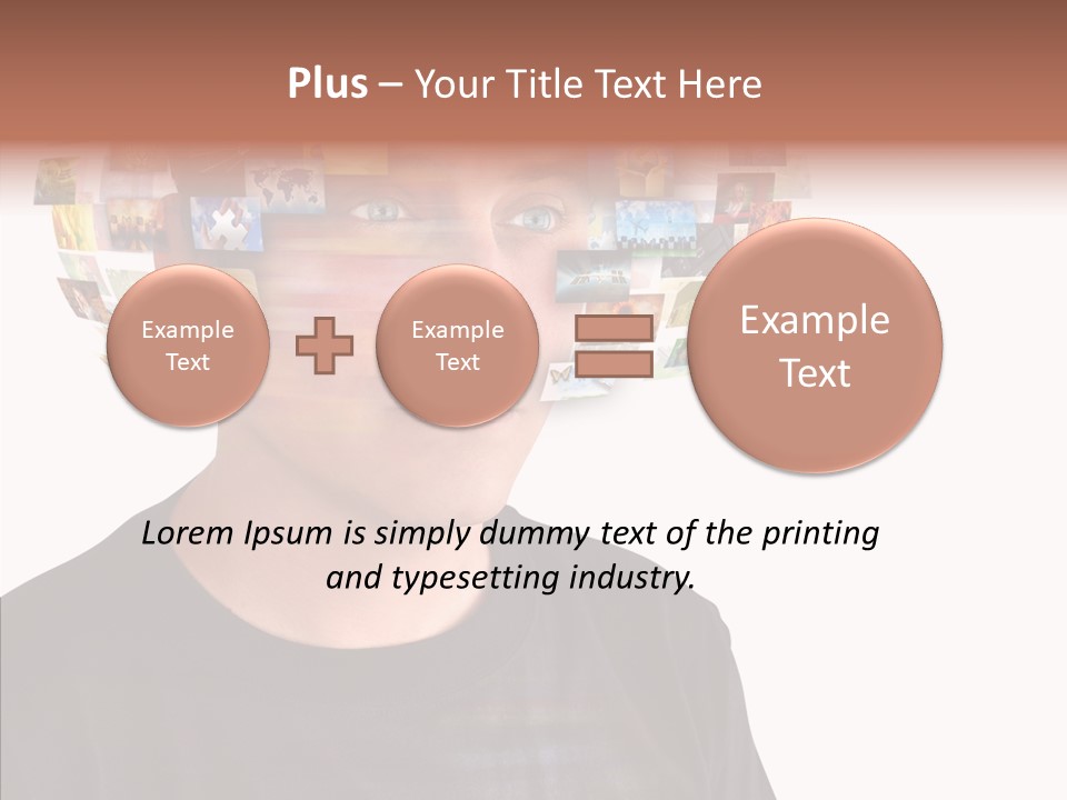 Gallery Person Screen PowerPoint Template