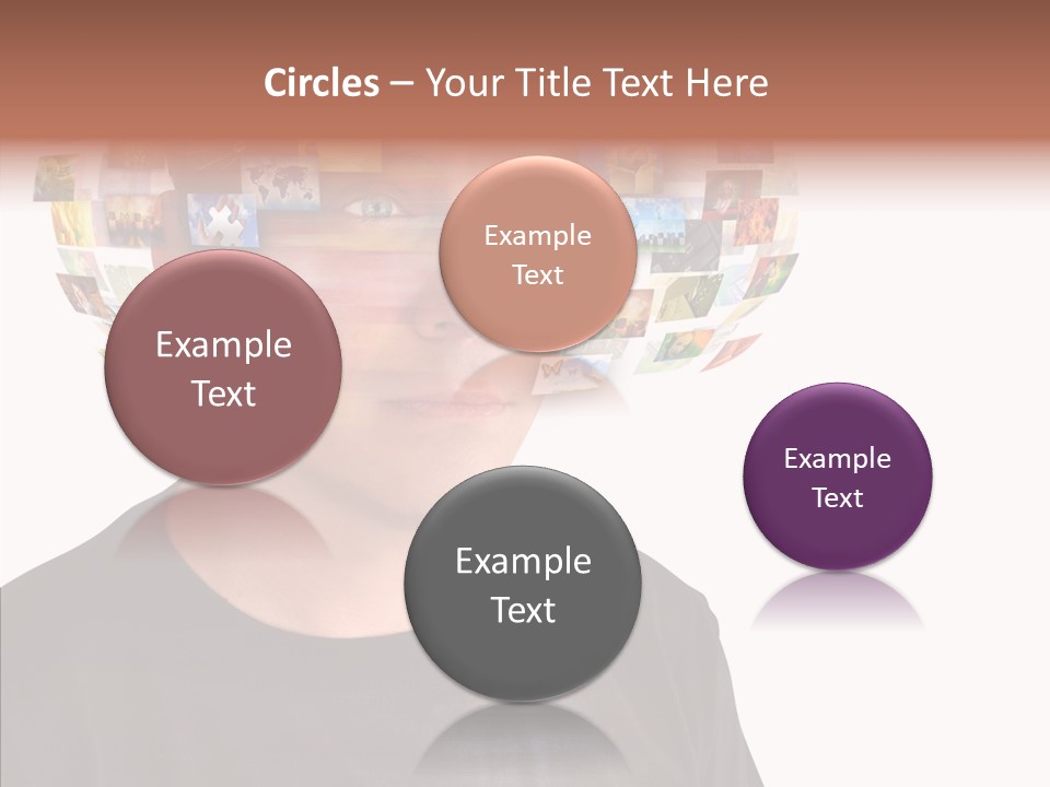 Gallery Person Screen PowerPoint Template