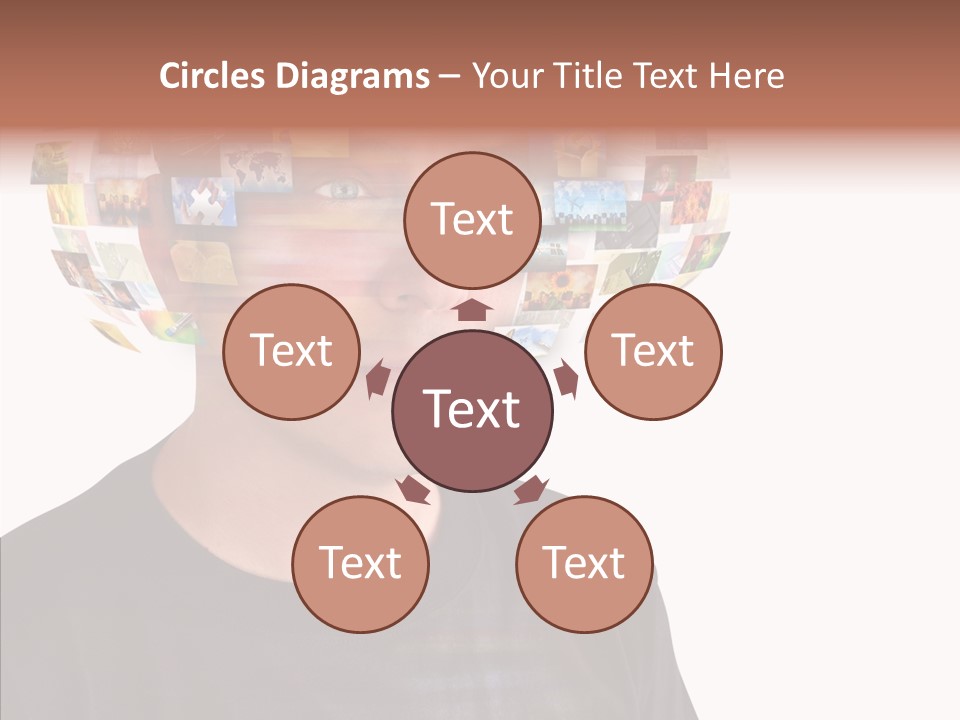 Gallery Person Screen PowerPoint Template