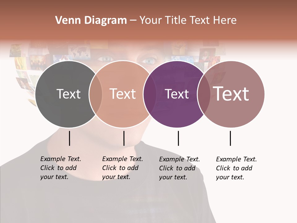 Gallery Person Screen PowerPoint Template