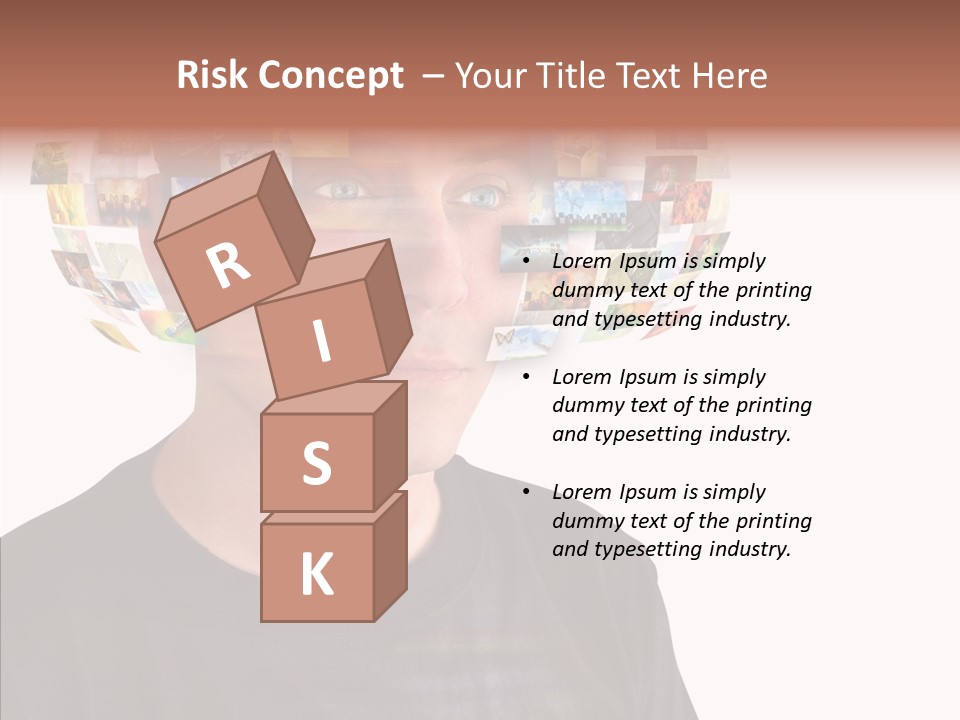 Gallery Person Screen PowerPoint Template