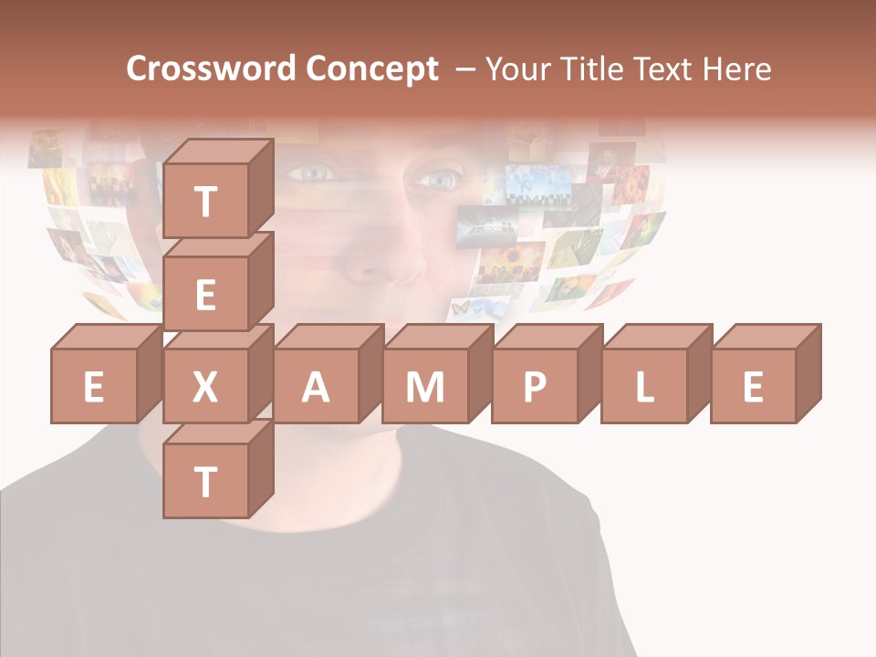 Gallery Person Screen PowerPoint Template