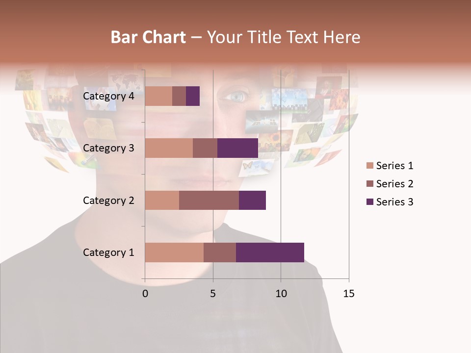 Gallery Person Screen PowerPoint Template