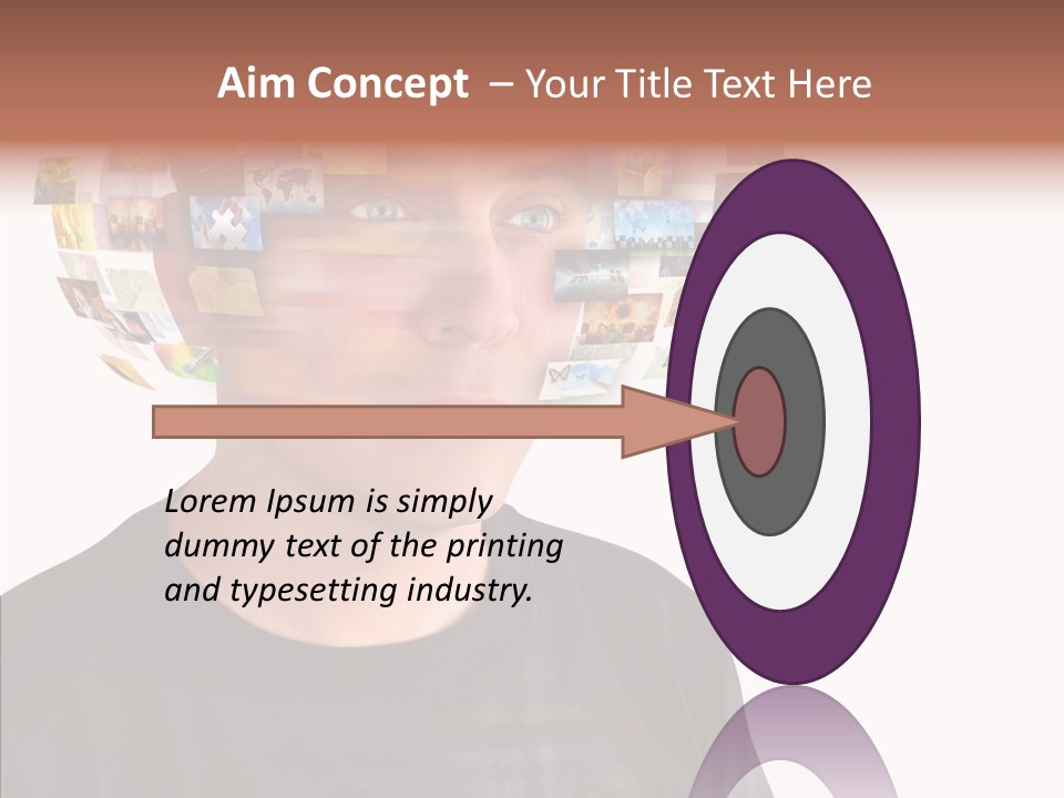 Gallery Person Screen PowerPoint Template