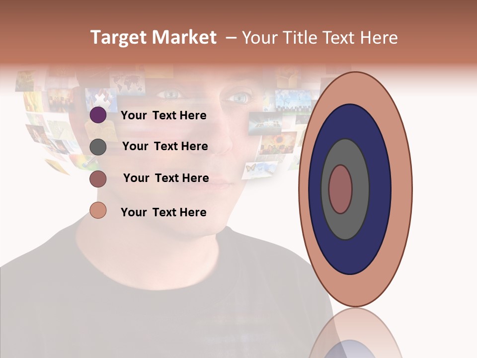 Gallery Person Screen PowerPoint Template