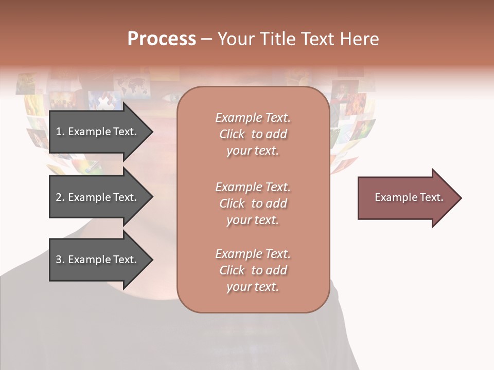 Gallery Person Screen PowerPoint Template