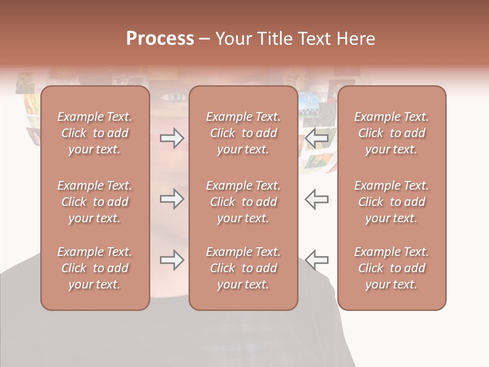 Gallery Person Screen PowerPoint Template