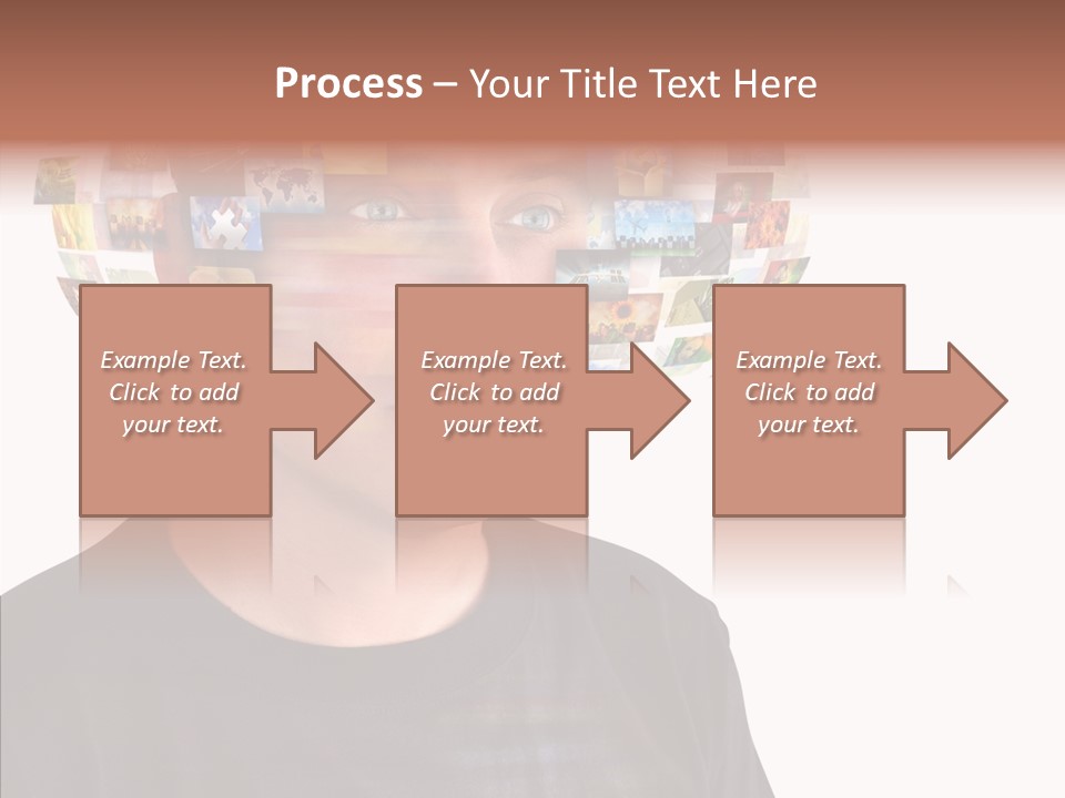 Gallery Person Screen PowerPoint Template