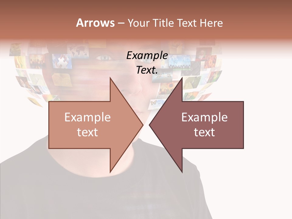 Gallery Person Screen PowerPoint Template