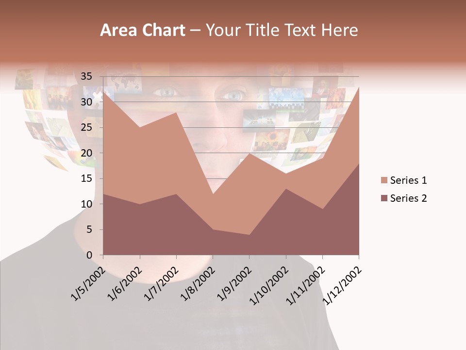 Gallery Person Screen PowerPoint Template