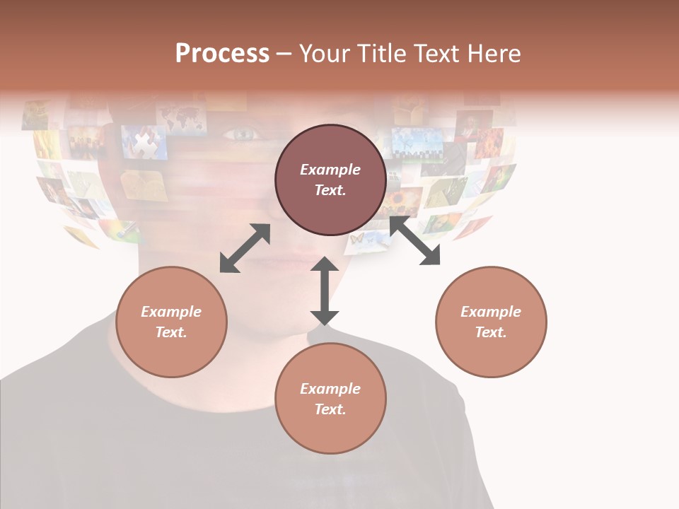 Gallery Person Screen PowerPoint Template
