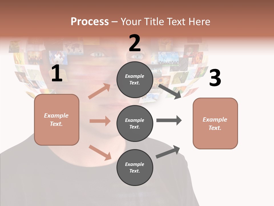 Gallery Person Screen PowerPoint Template