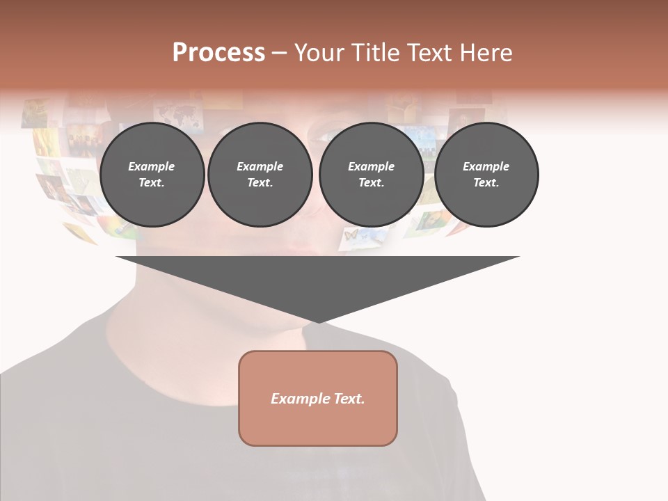 Gallery Person Screen PowerPoint Template