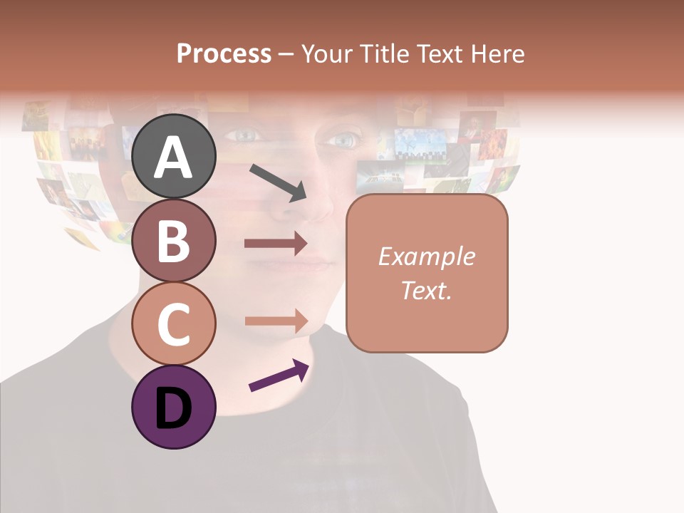 Gallery Person Screen PowerPoint Template