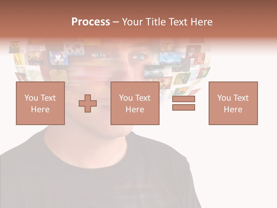 Gallery Person Screen PowerPoint Template