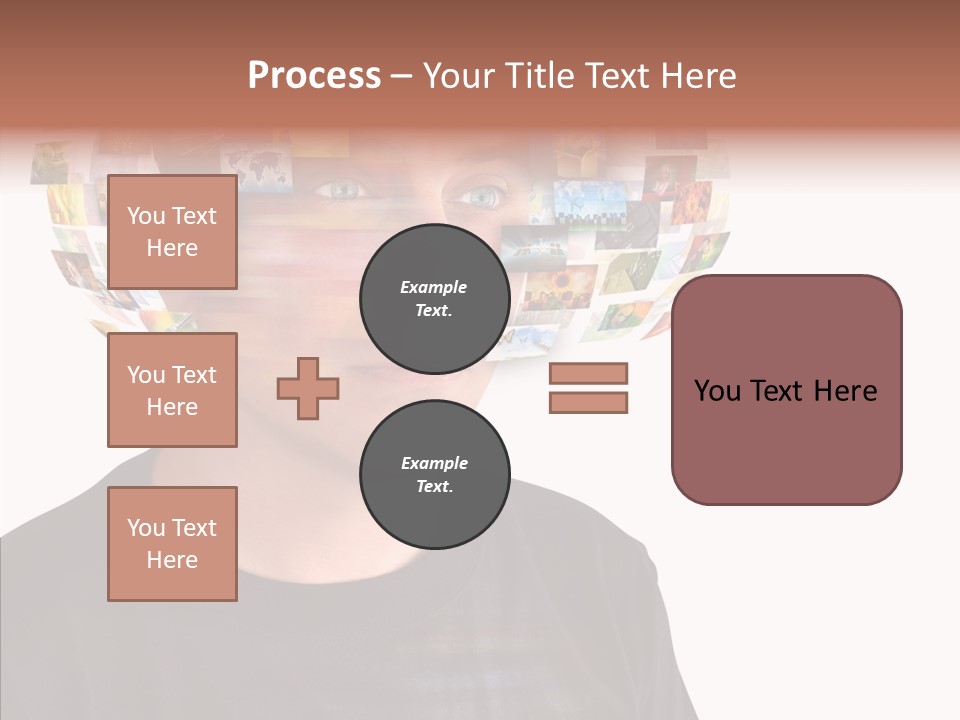 Gallery Person Screen PowerPoint Template