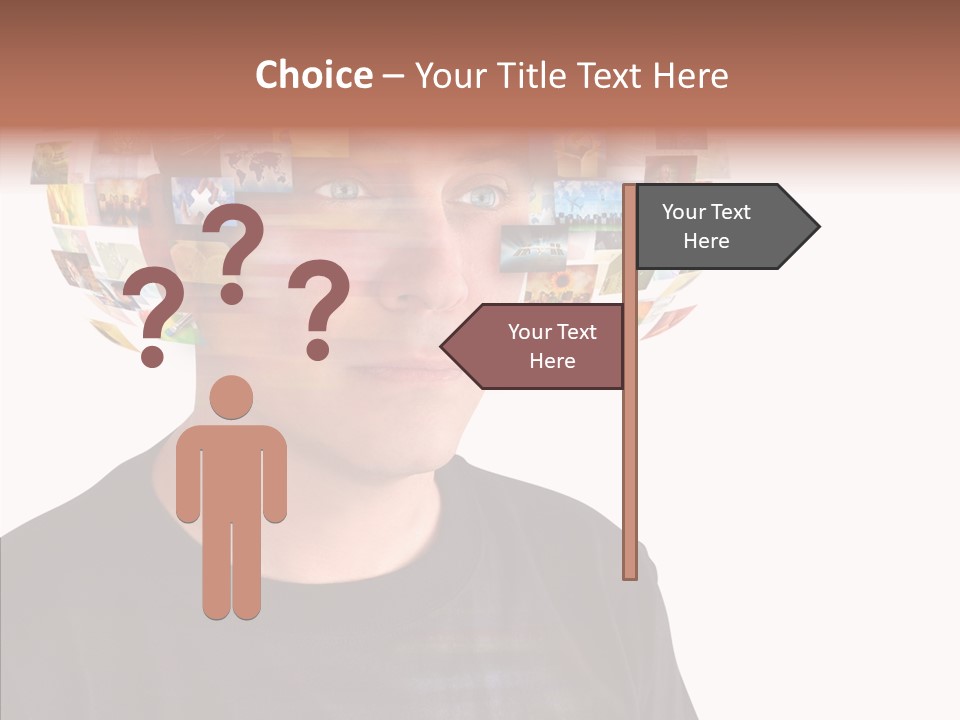 Gallery Person Screen PowerPoint Template