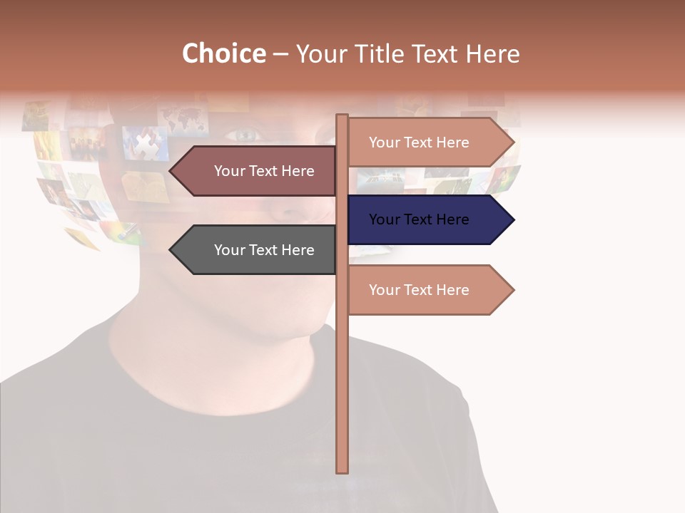 Gallery Person Screen PowerPoint Template