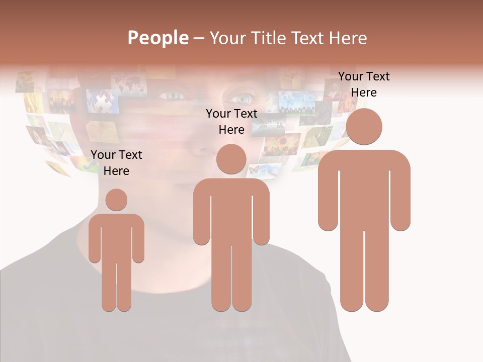 Gallery Person Screen PowerPoint Template