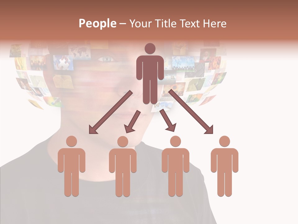 Gallery Person Screen PowerPoint Template