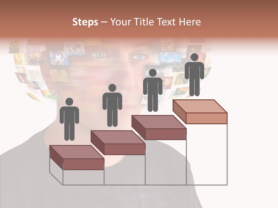 Gallery Person Screen PowerPoint Template