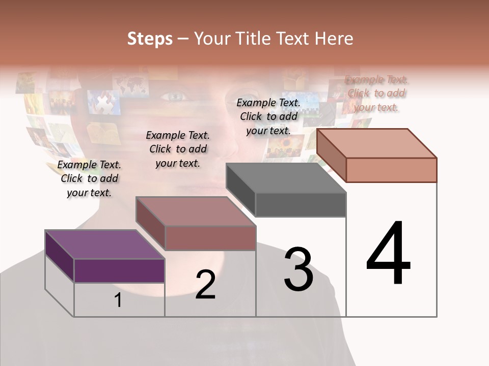 Gallery Person Screen PowerPoint Template