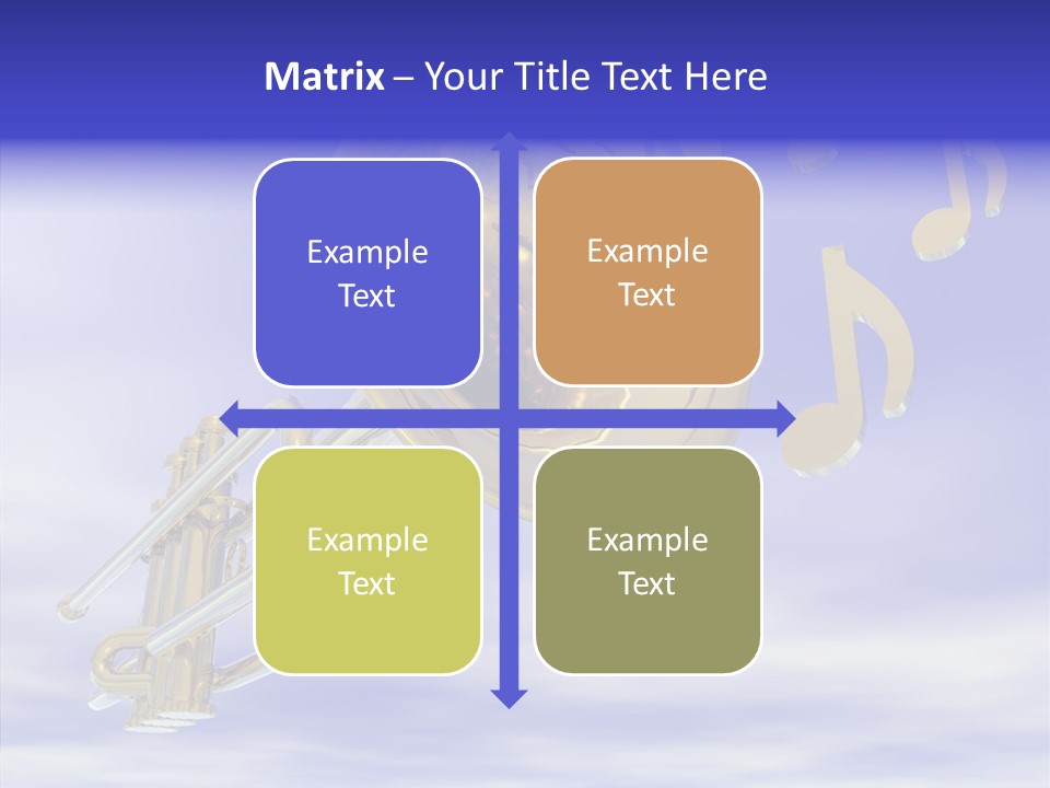 Blue Graphic Note PowerPoint Template