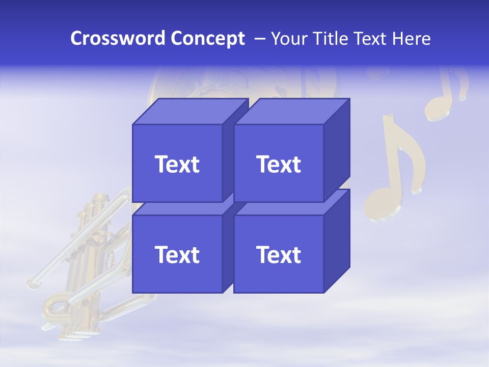 Blue Graphic Note PowerPoint Template