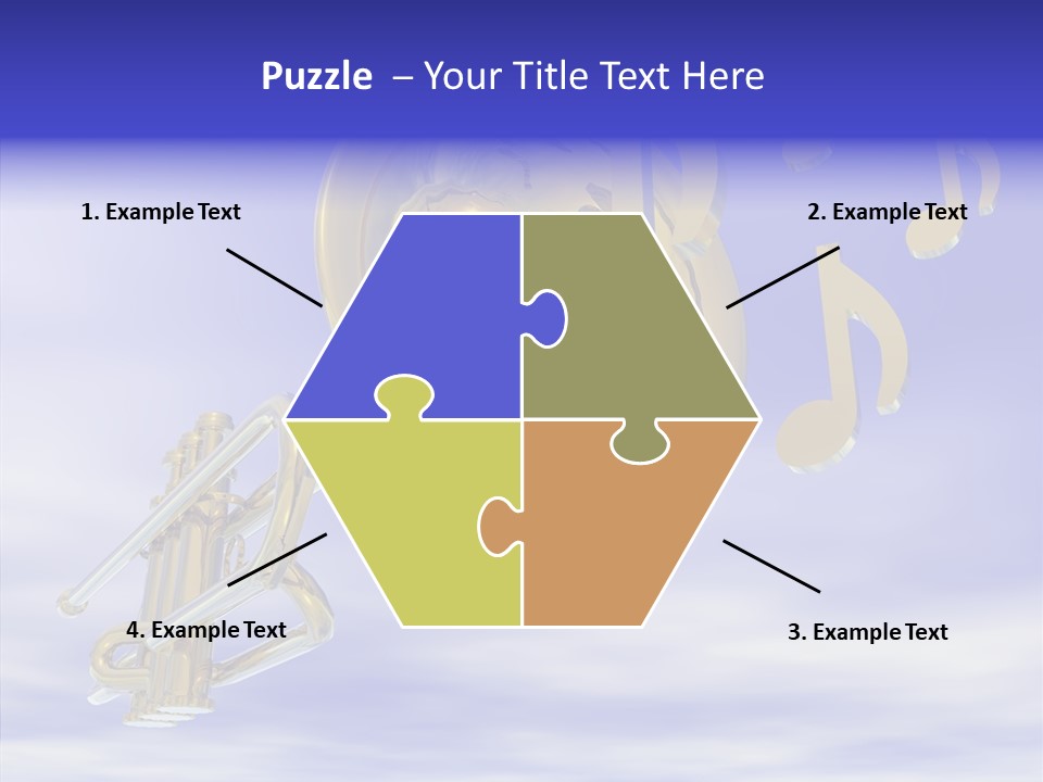 Blue Graphic Note PowerPoint Template