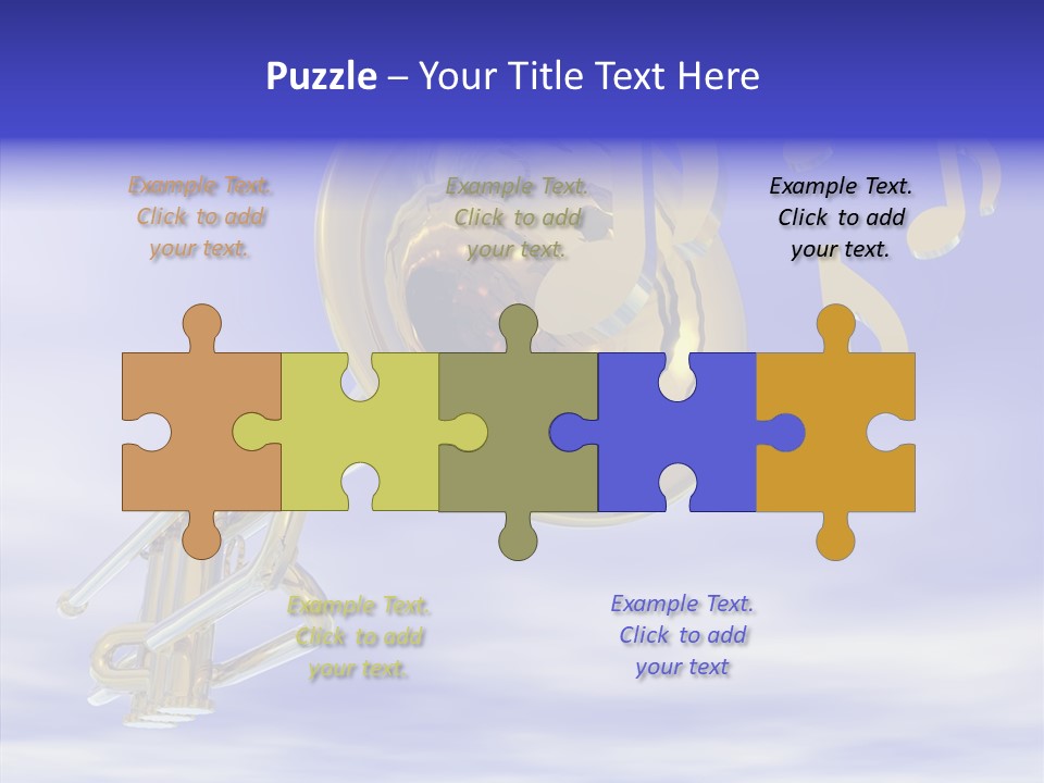 Blue Graphic Note PowerPoint Template