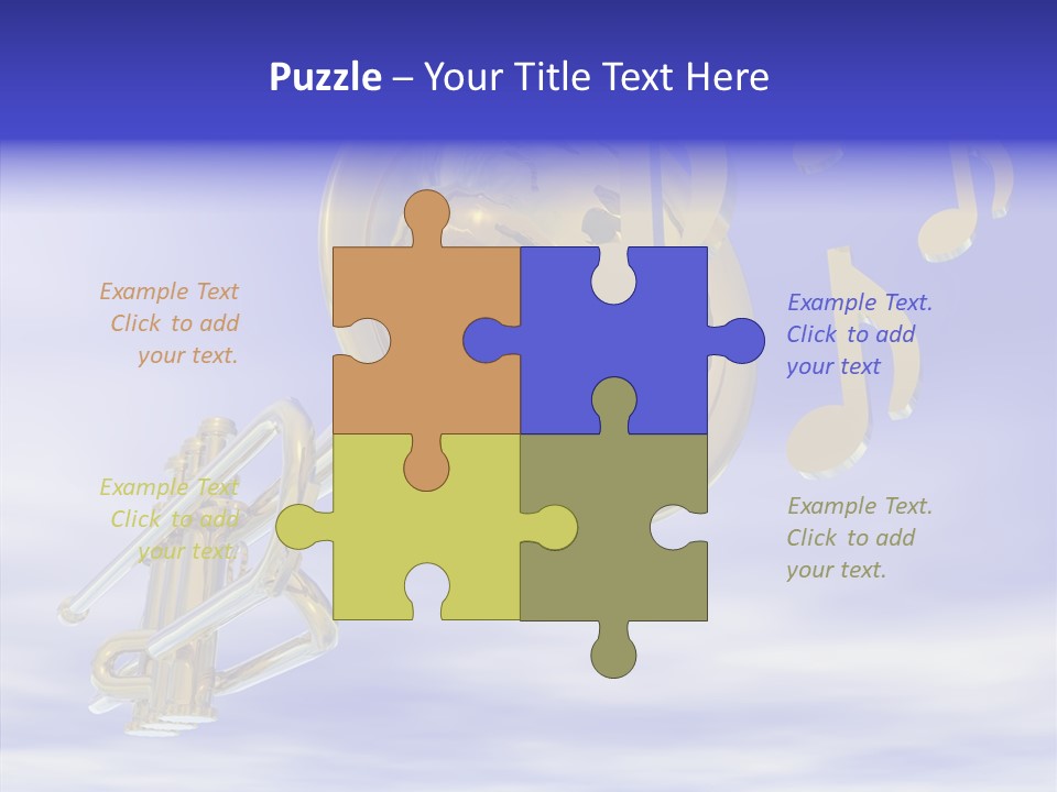 Blue Graphic Note PowerPoint Template