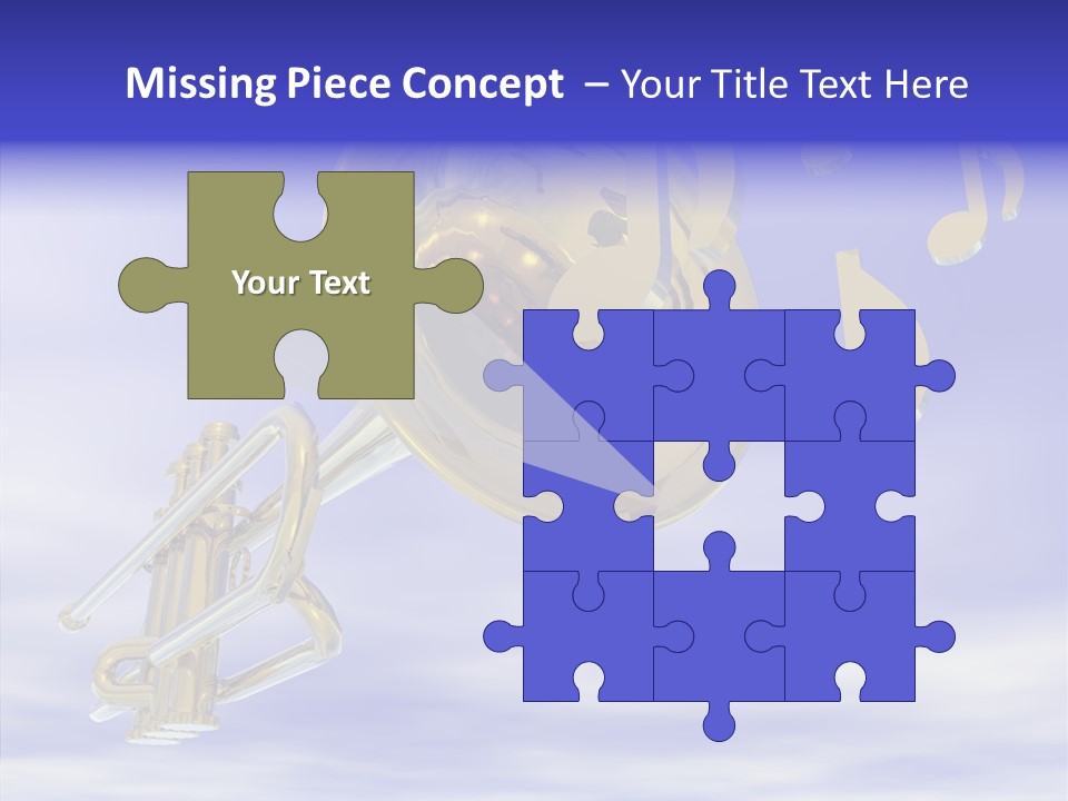 Blue Graphic Note PowerPoint Template