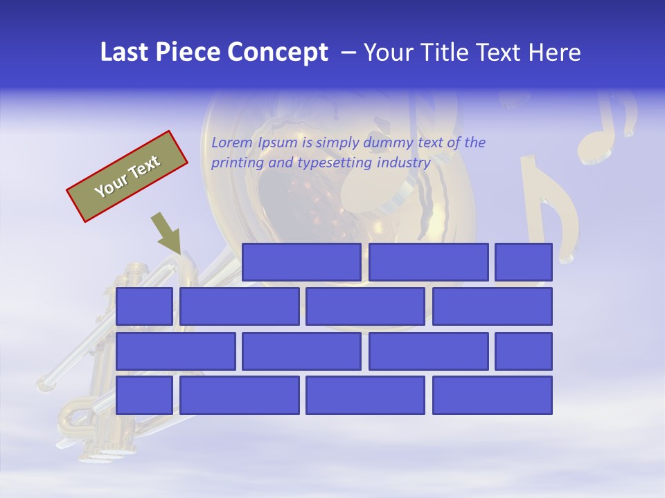 Blue Graphic Note PowerPoint Template