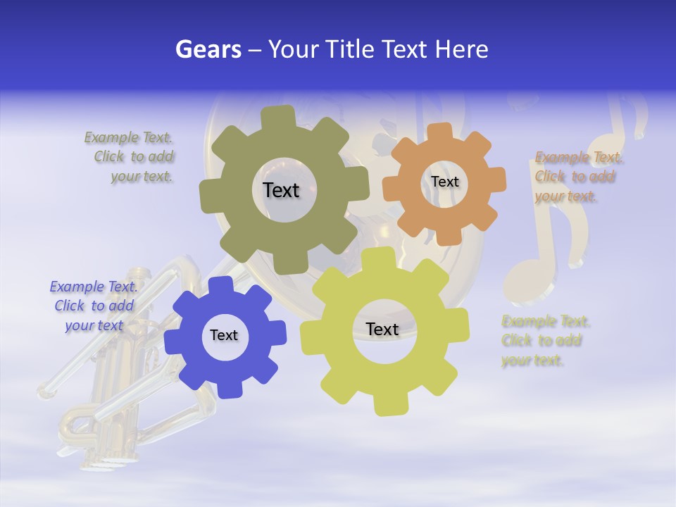 Blue Graphic Note PowerPoint Template