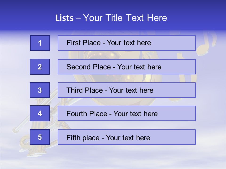 Blue Graphic Note PowerPoint Template
