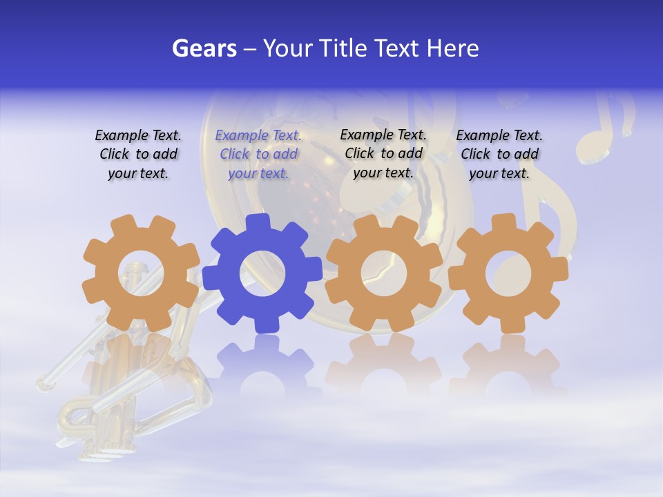 Blue Graphic Note PowerPoint Template