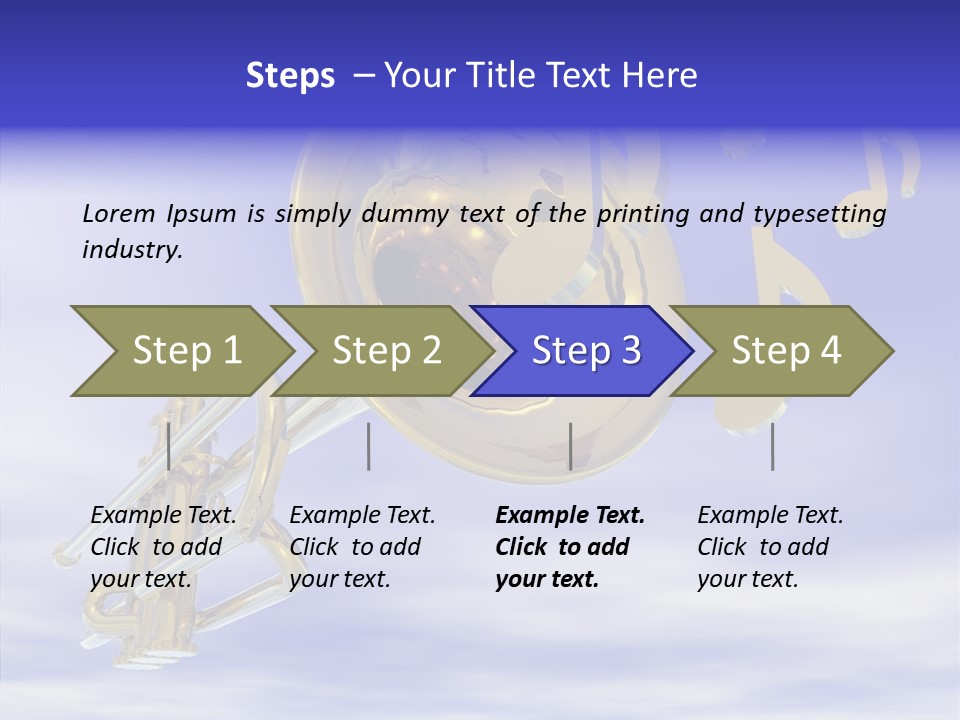 Blue Graphic Note PowerPoint Template