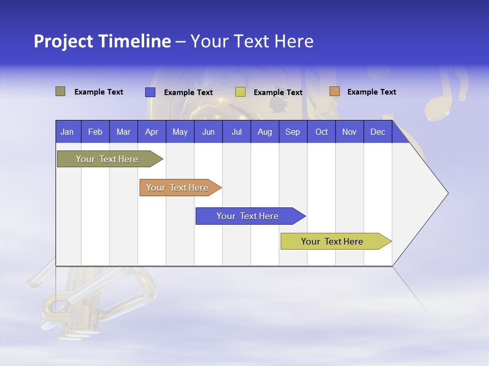 Blue Graphic Note PowerPoint Template