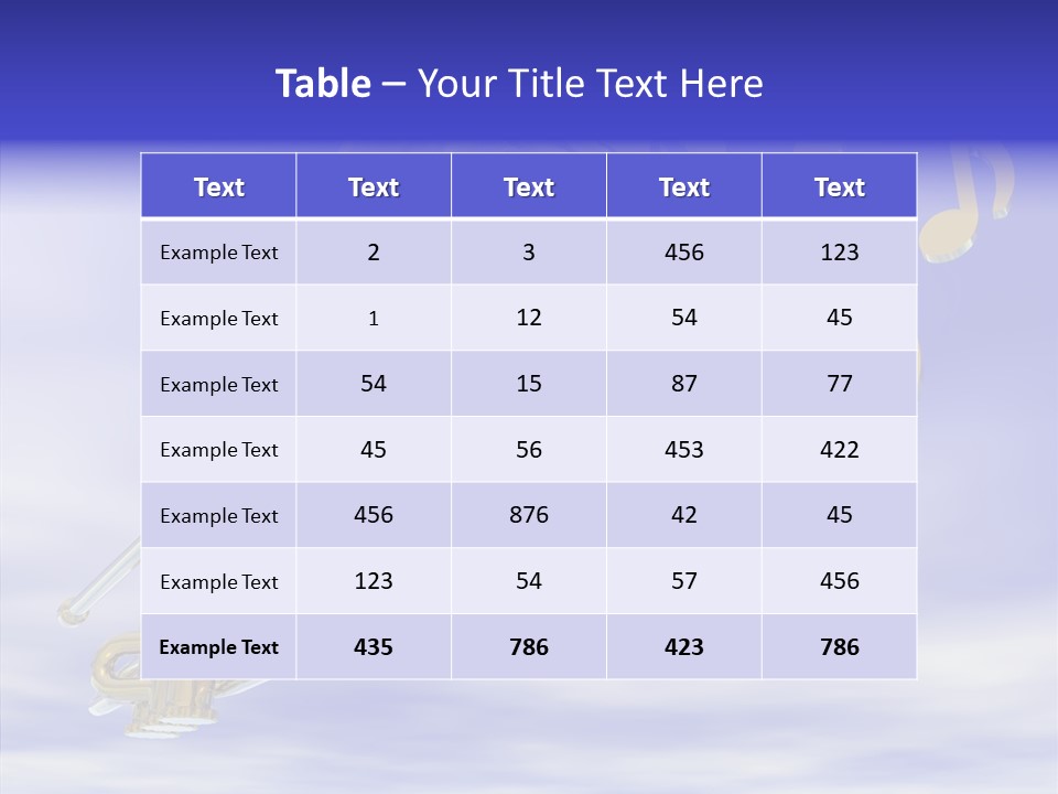 Blue Graphic Note PowerPoint Template