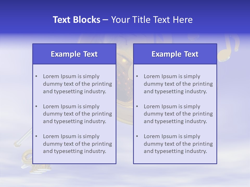 Blue Graphic Note PowerPoint Template