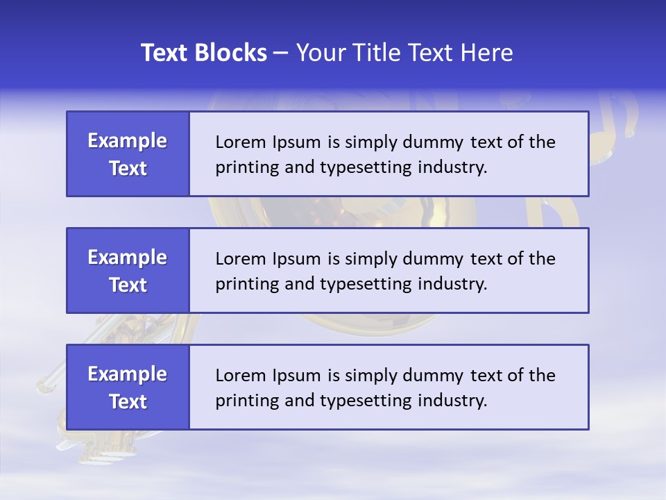 Blue Graphic Note PowerPoint Template