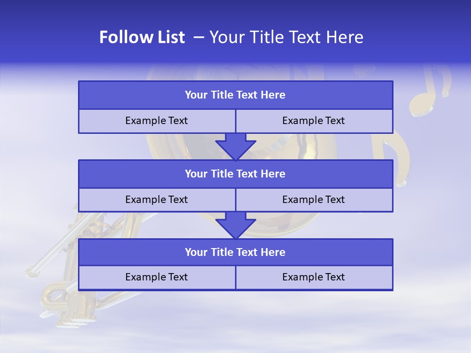 Blue Graphic Note PowerPoint Template