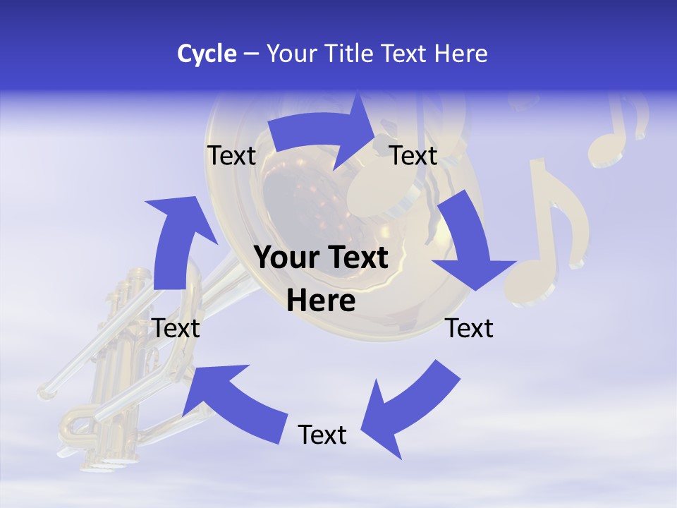 Blue Graphic Note PowerPoint Template