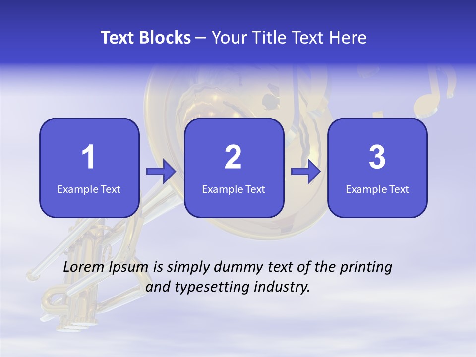 Blue Graphic Note PowerPoint Template