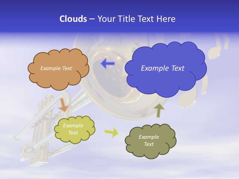 Blue Graphic Note PowerPoint Template