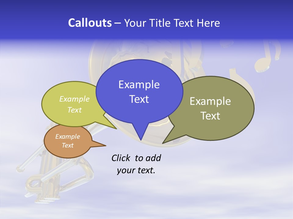 Blue Graphic Note PowerPoint Template