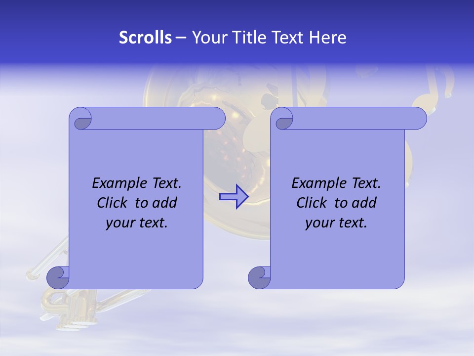 Blue Graphic Note PowerPoint Template