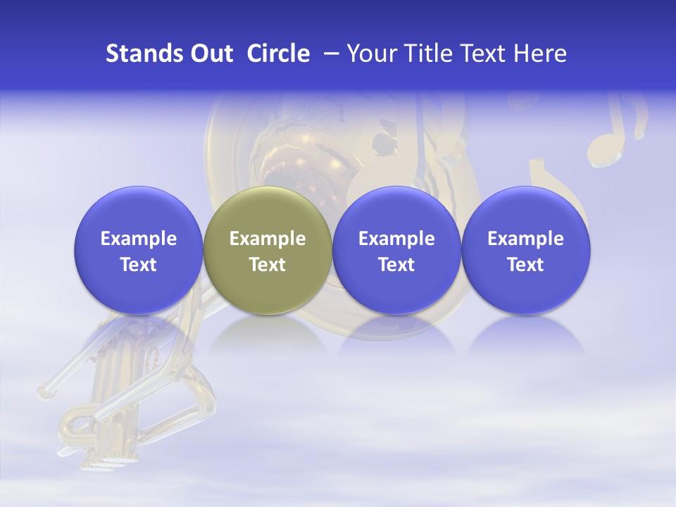 Blue Graphic Note PowerPoint Template