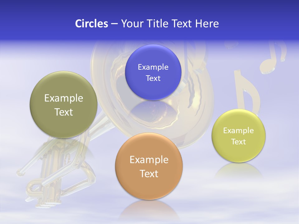 Blue Graphic Note PowerPoint Template