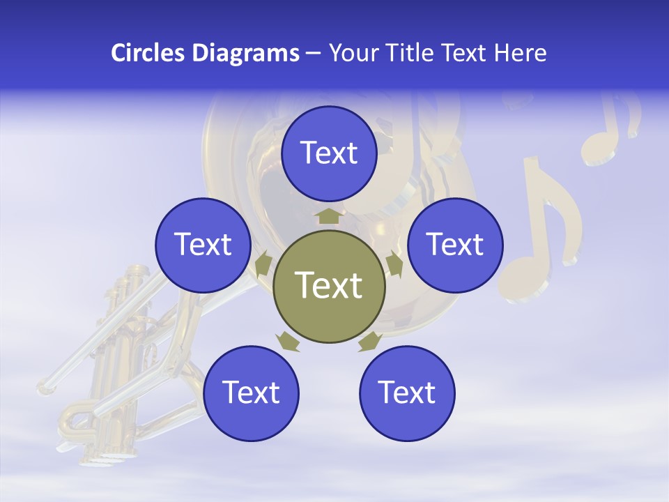 Blue Graphic Note PowerPoint Template